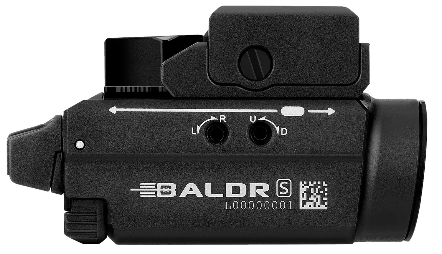 Olightstore Usa Inc BALDRSBLBK Baldr S BL Black Anodized 100/300/800 Lumens White LED Blue Laser