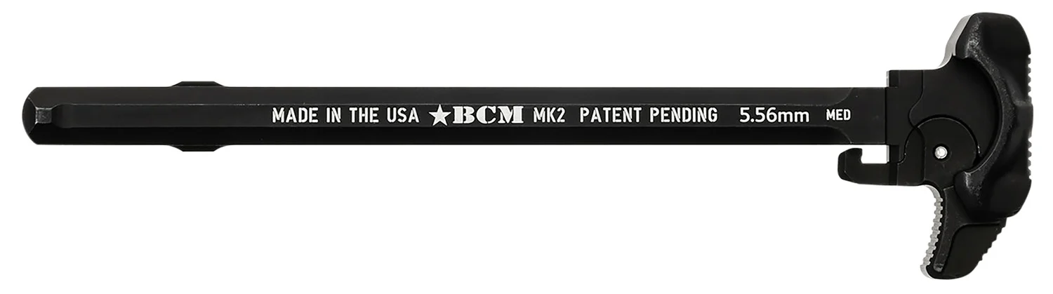BCM GFHMK2MED Asymmetric MK2 Charging Handle Compatible w/ Mil-Spec AR-15 Black 7075 T-6 Aluminum