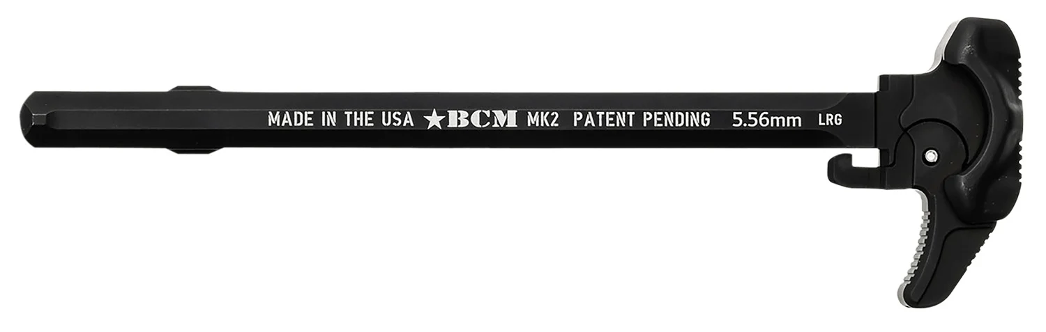 BCM GFHMK2LRG Asymmetric MK2 Charging Handle Compatible w/ Mil-Spec AR-15 Black 7075 T-6 Aluminum