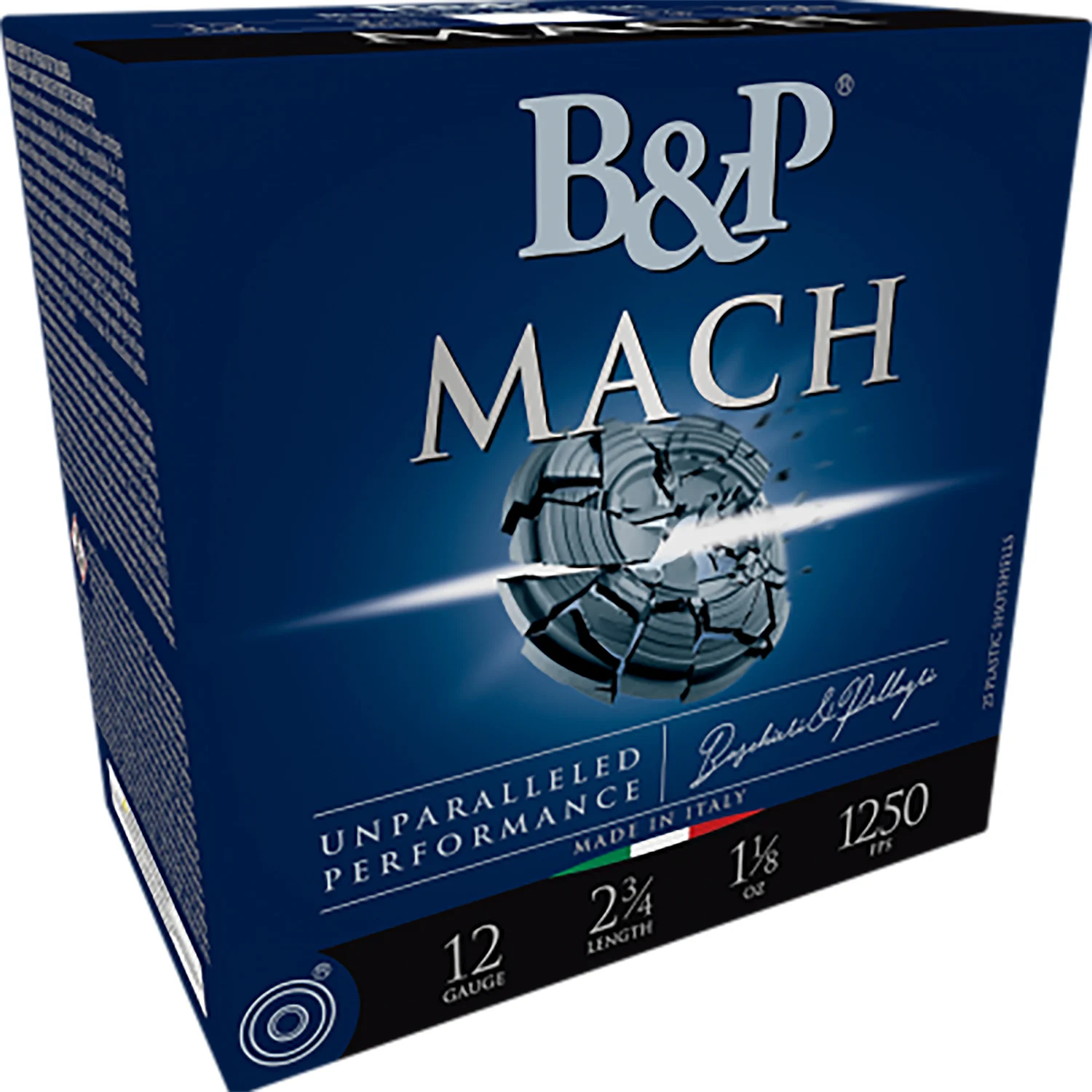 B&p Ammunition 12B18F85 Mach LV 12Gauge 2.75" 1 1/8oz 8.5Shot 25 Per Box/10 Case
