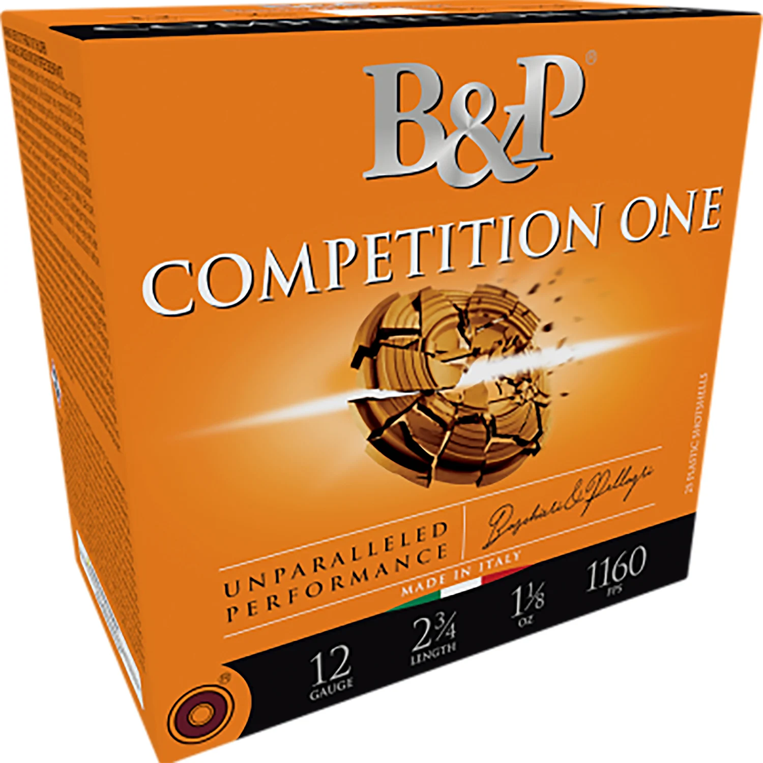 B&p Ammunition 12B78CP7 Competition One 12Gauge 2.75" 7/8oz 7.5Shot 25 Per Box/10 Case