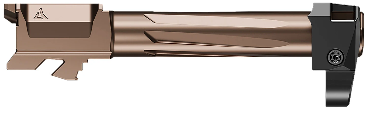 Radian Weapons R0832 Ramjet & Afterburner Combo 9mm Luger Compatible w/Glock 19 Gen5, Bronze Stainless Steel