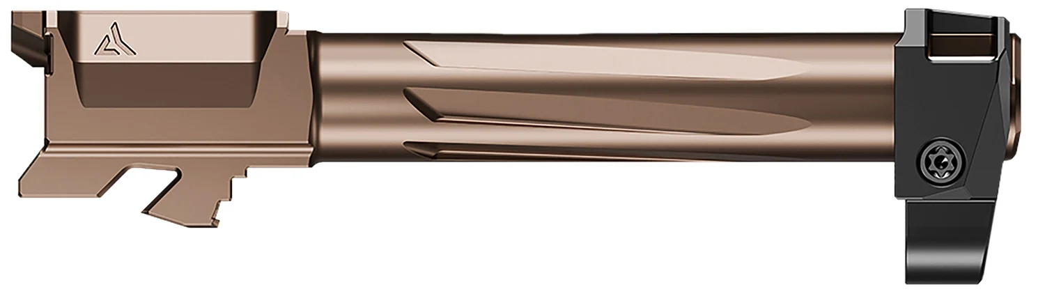 Radian Weapons R0835 Ramjet & Afterburner Combo 9mm Luger Compatible w/Glock 19 Gen3, Bronze Stainless Steel