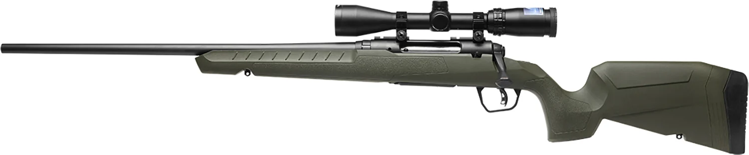 Savage Arms 32184 Axis 2 XP Combo Full Size 243 Win 4+1 22" Black Sporter Barrel, Black Carbon Steel Receiver Drilled & Tapped, OD Green Fixed Synthetic Stock, Weaver 3-9x40mm Scope, Left Hand