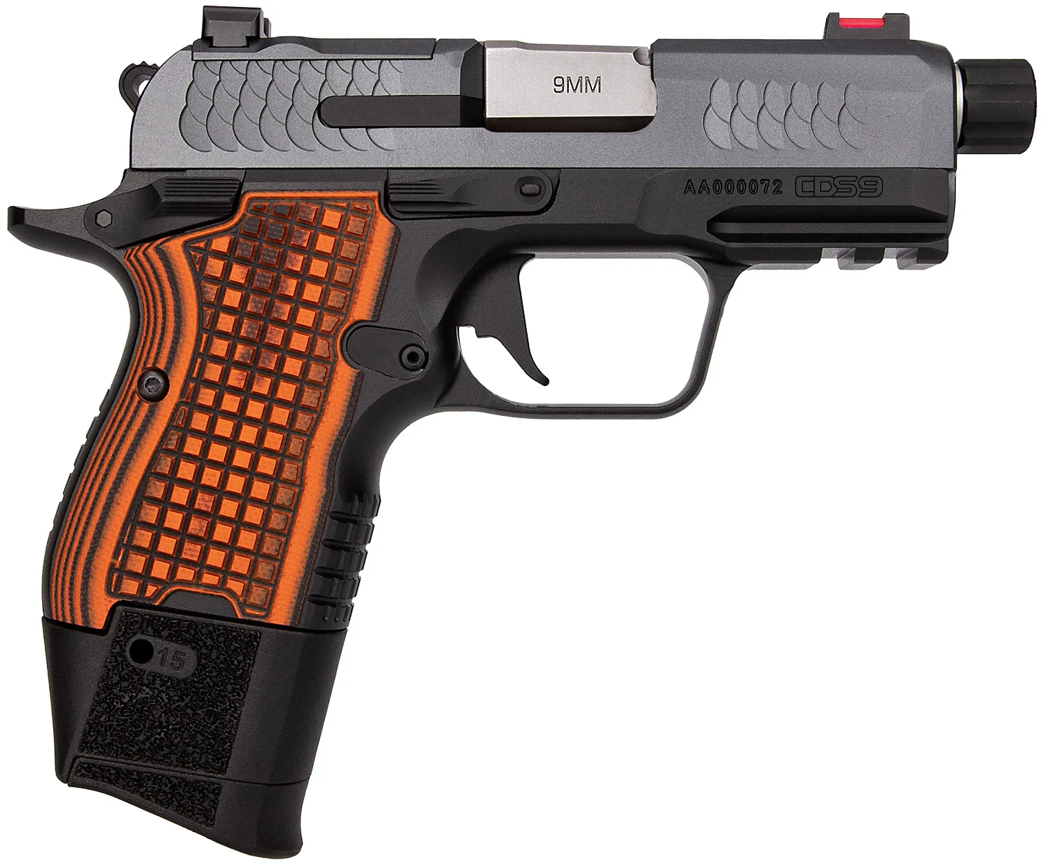 Kimber Mfg.,inc 3600004 CDS9 9mm 15rd 3.64" Black KimPro II Optic Ready Stainless Steel Slide Gray KimPro II G10 Grip