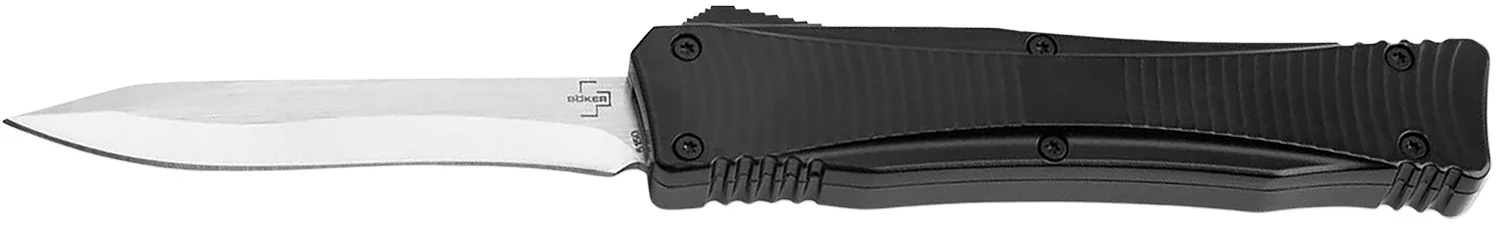 Boker 06EX245 Falcon 2.0 Pocket 3.35" Plain D2 Steel Blade Black Aluminum Handle