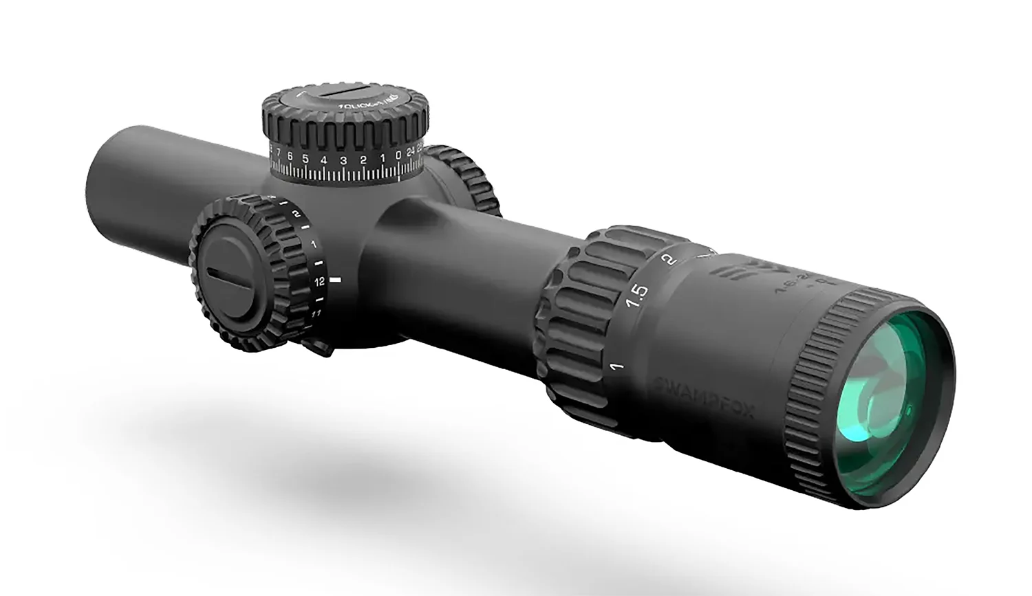 Swampfox Optics WAR16241RL Warhorse Red 1-6x24mm FFP