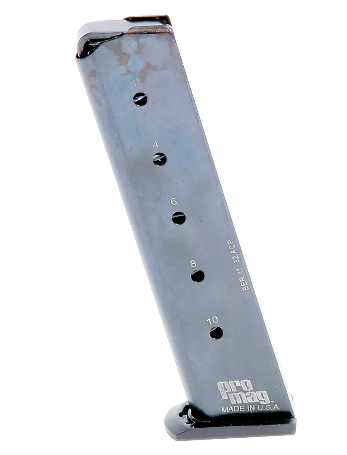 ProMag BER11 10rd 32 ACP Fits Beretta 3032 Tomcat Silver Steel