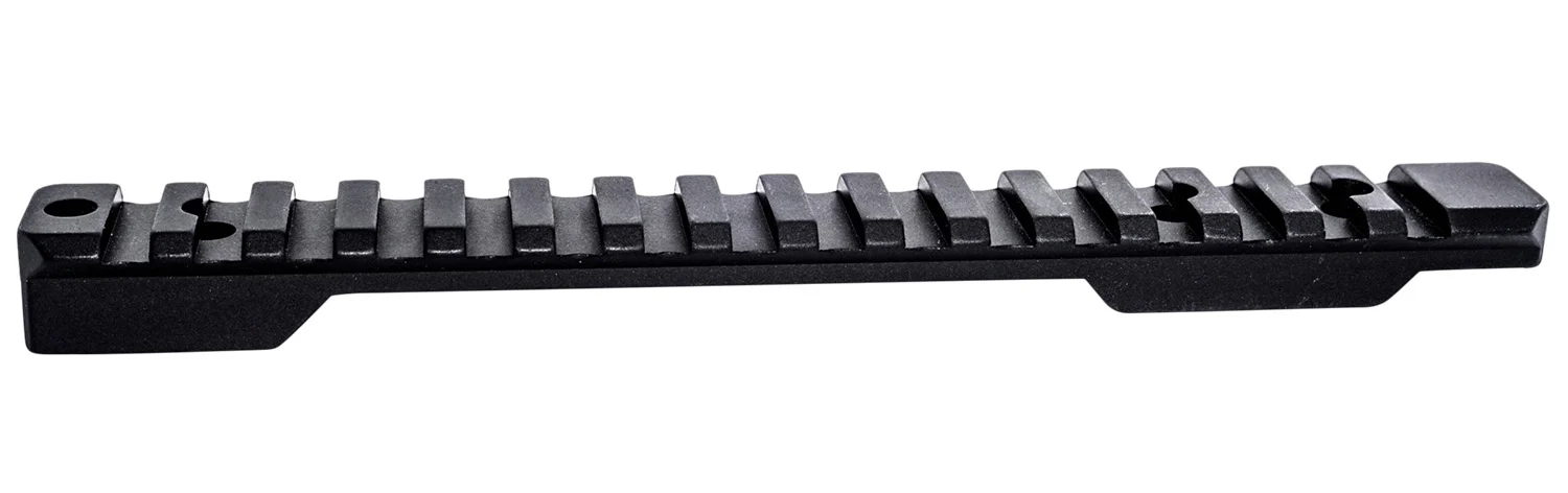 Weatherby P00252705 Picatinny Rail Black Hardcoat Anodized Alloy Fits Weatherby Mark V Magnum 9-Lug Action