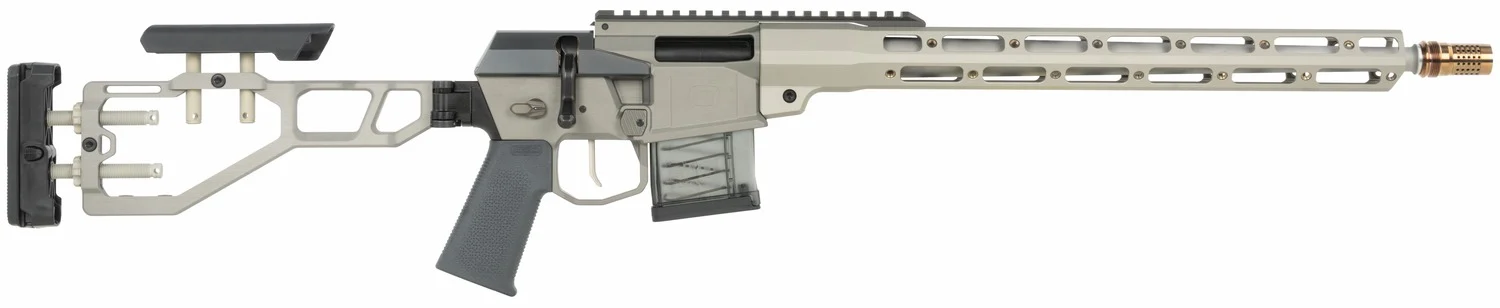 Q LLC MINIFIX300BLK16INRIFLE Mini Fix 300 Blackout 16" Black Anodized Tapered Threaded Barrel, Black Anodized Picatinny Rail, M-LOK Handguard ,Adj Folding Black Stock, Polymer Grip