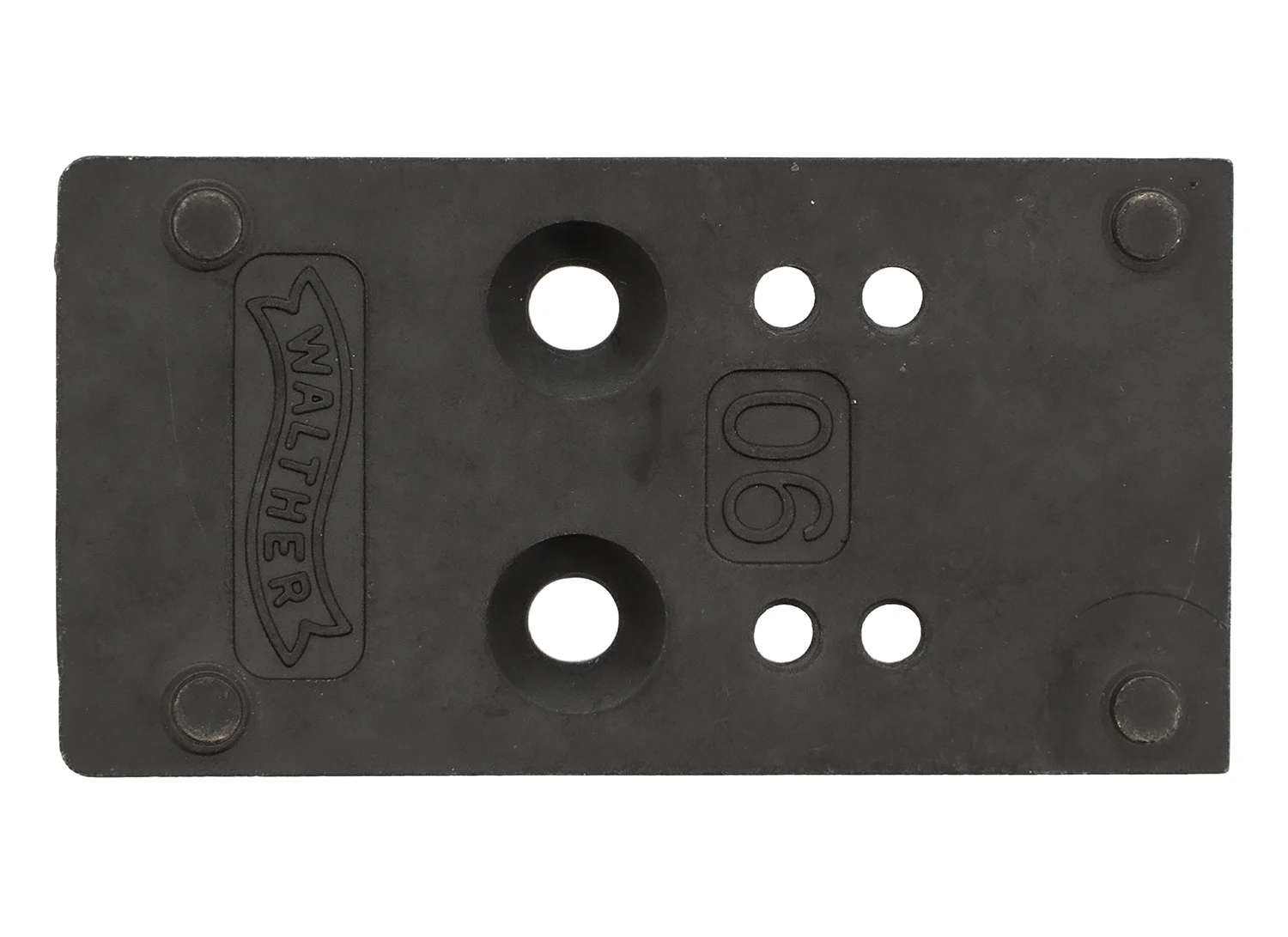 Walther Arms 5136197 Optic Plate Black Steel Fits Walther PDP 2.0