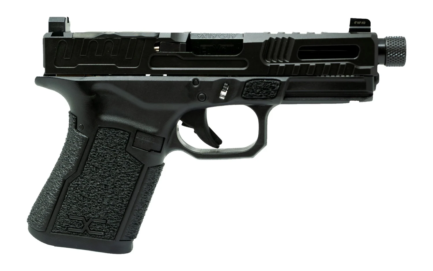 Faxon Firearms FX-19-HF-02 FX-19 Hellfire Gen 2 9mm Luger Black ...