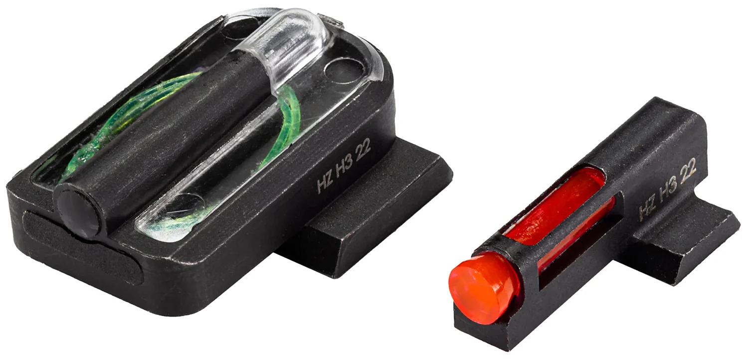 HiViz SFHFD21 FastDot H3 Red/Fiber Optic Green Tritium Black Frame