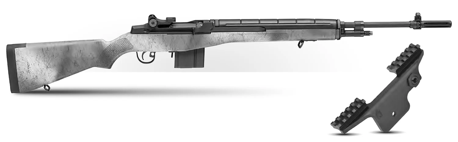 Springfield Armory M1A Standard Issue Gear Up Pkg 308 Win/7.62x51mm 10+1 22" Black Carbon Steel Barrel, Black Parkerized Stainless Steel Receiver, Fixed Synthetic Stock