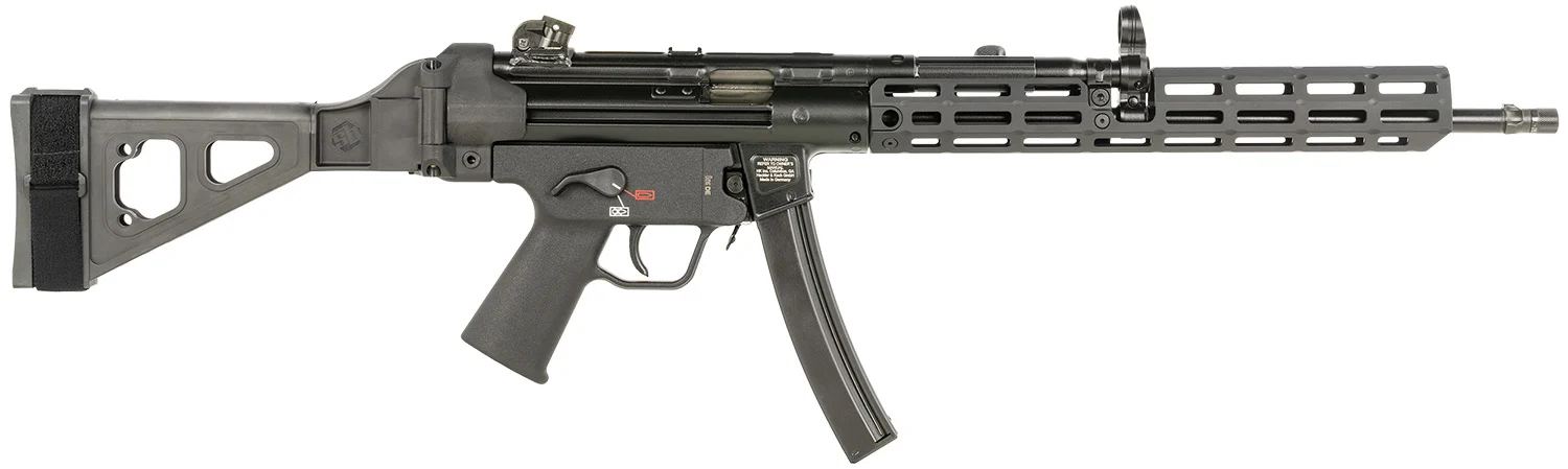 HK 81001190 SP5L 9mm Luger 30+1 16.50" Overall Black M-LOK Handguard, Aluminum Receiver, SB Tactical Brace & Polymer Grip