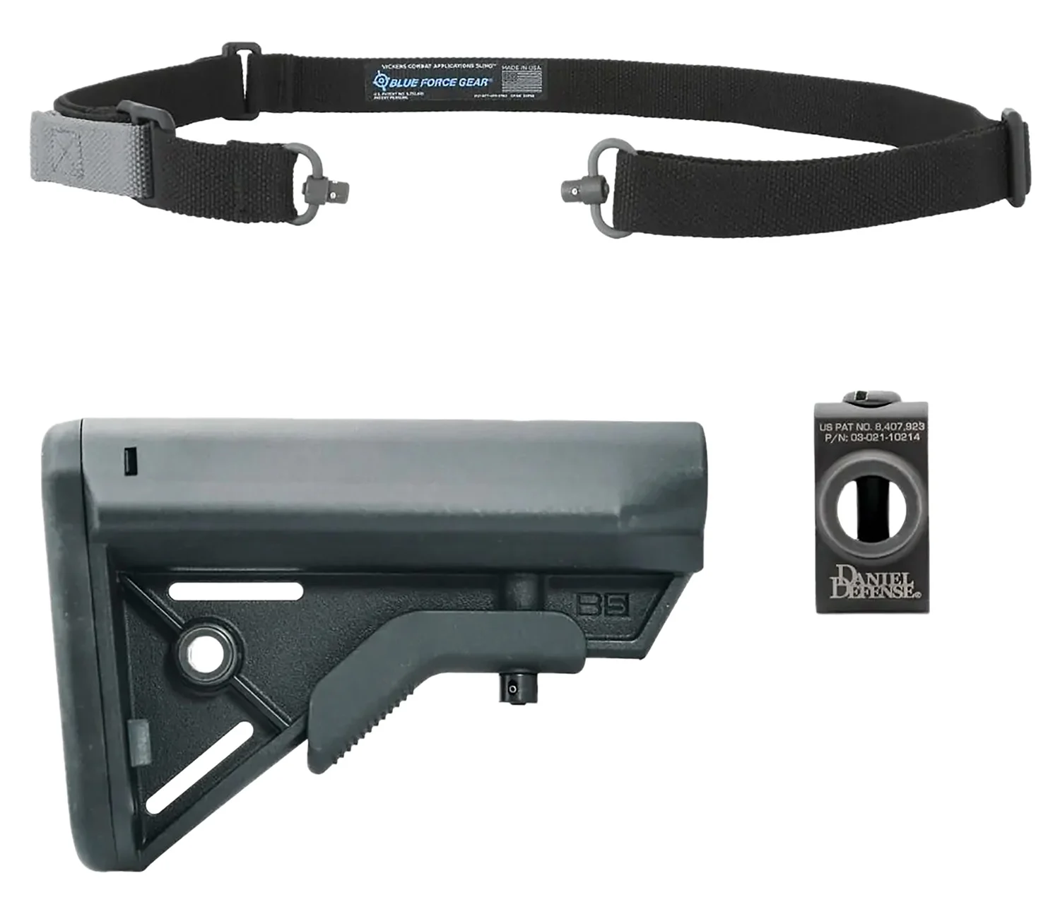 Blue Force Gear KSP0088BK M4 Modern Combat Sling Kit Black