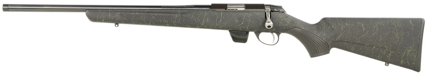 Tikka JRT1XRT409SB T1X Roughtech 17 HMR 10+1 16" Blued Threaded Barrel, Blued Drilled & Tapped Receiver, Emerald Roughtech Synthetic Stock, Left Hand