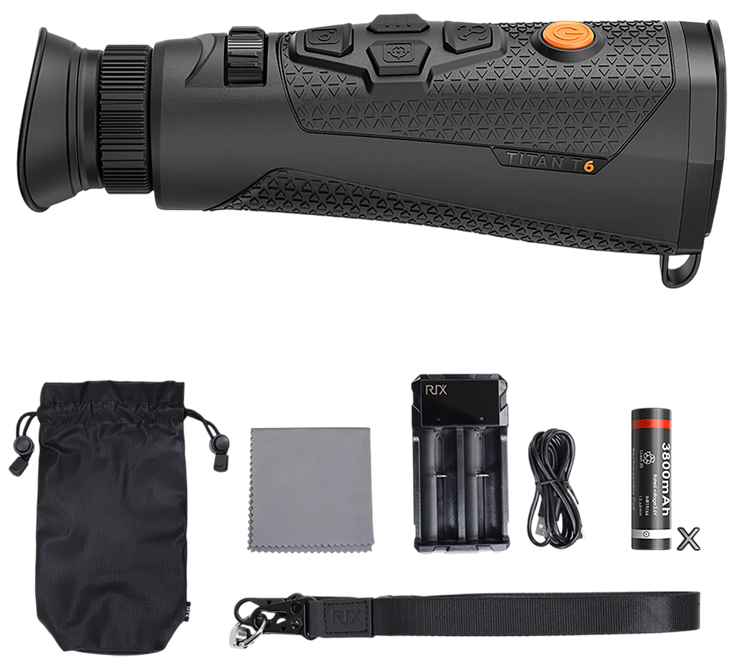 Rix Optics (visir Inc) RIXTITANT6 Titan T6 Thermal Black 35mm 640x480, 12 Microns 50 Hz Resolution Zoom 2.2x