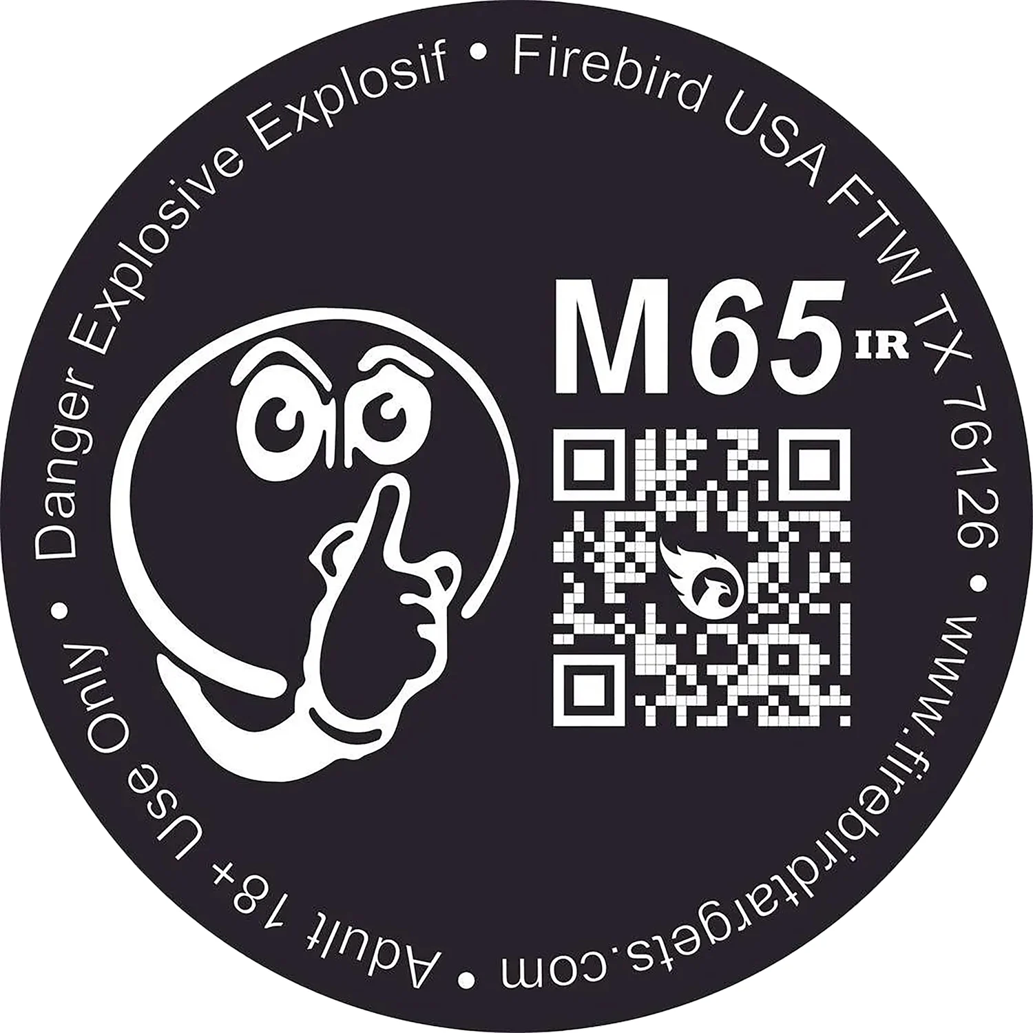 Firebird USA M65IR M65IR Moving Trajectory/Static Impact Enhancement Flash/Smoke/Sound Universal Firearm 65mm 10 Targets