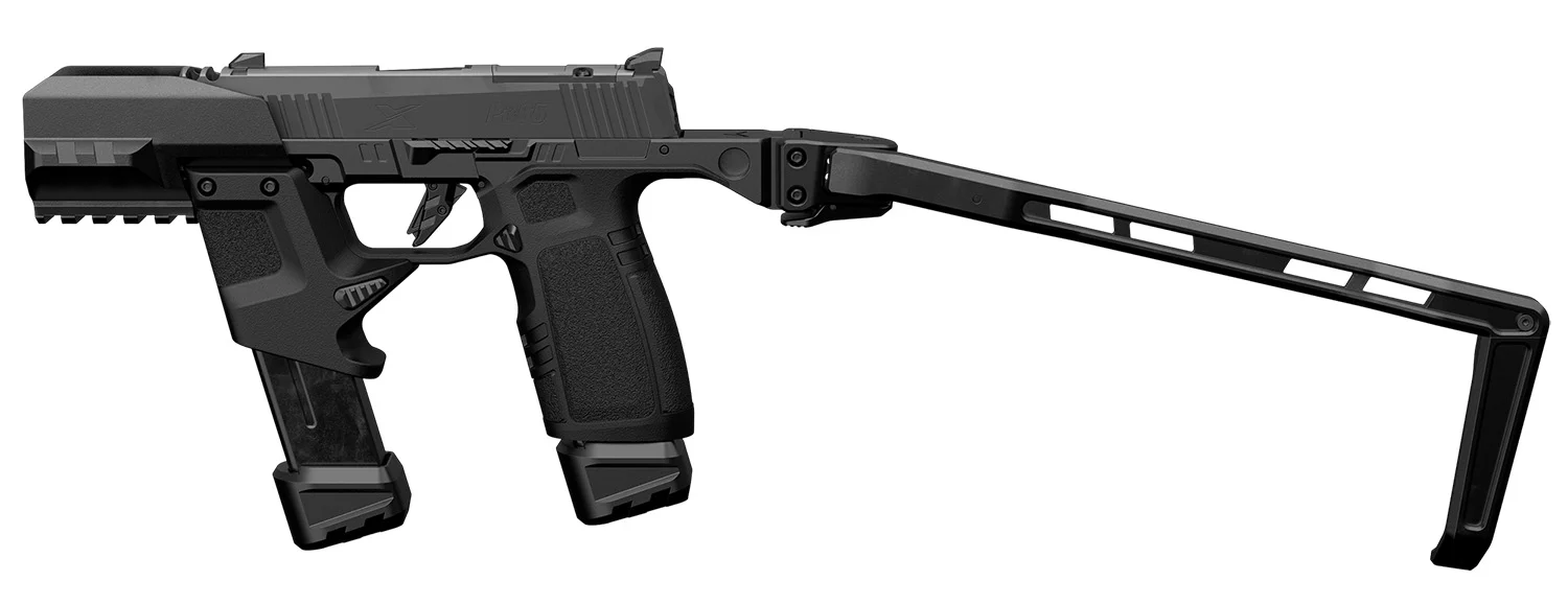 Tyrant CNC TDP365TWSBLK Black Aluminum/Polymer Folding Fits Sig