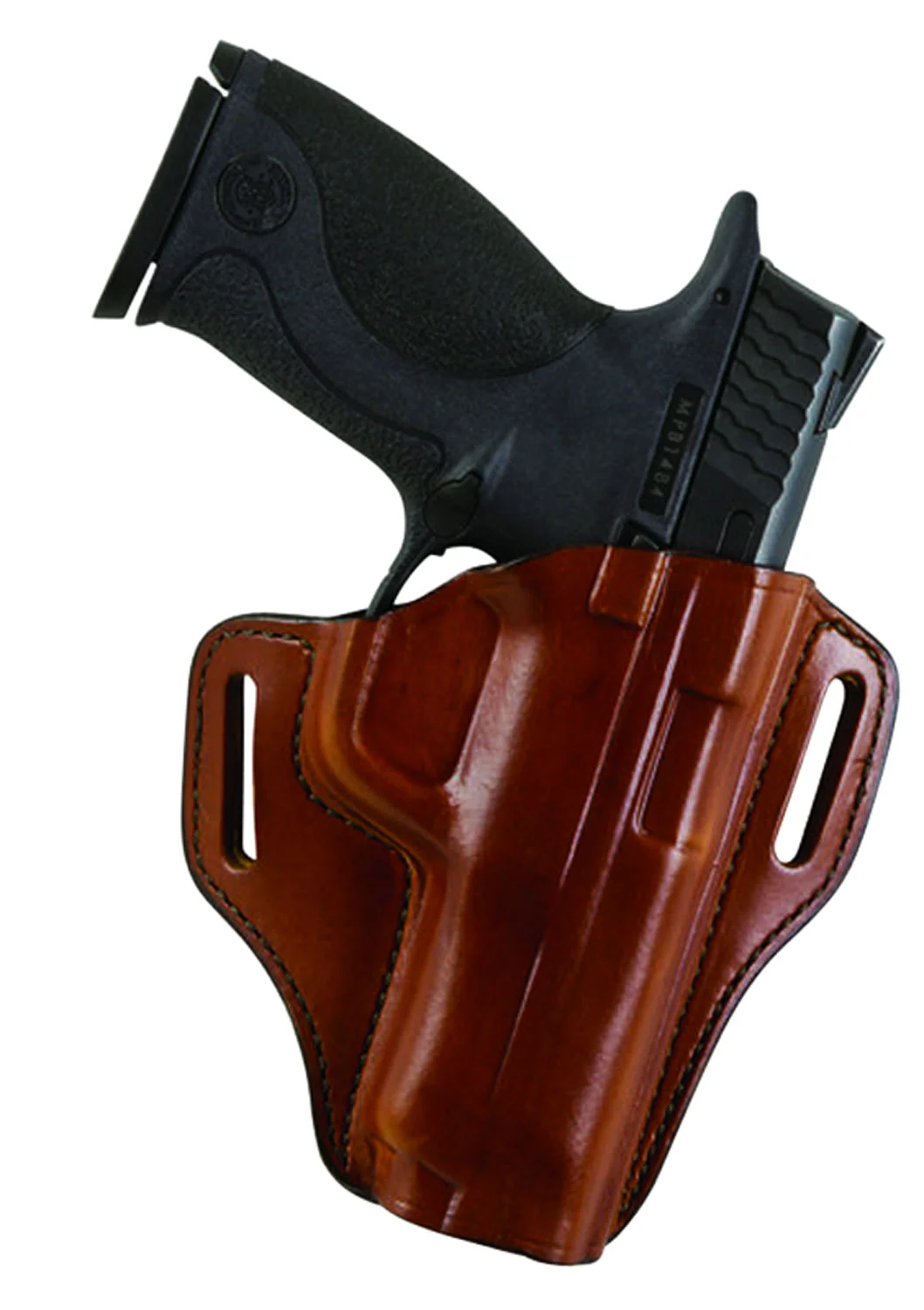 Bianchi 23948 57 Remedy OWB Size 09A Tan Leather Belt Slide Fits Glock 42 Right Hand