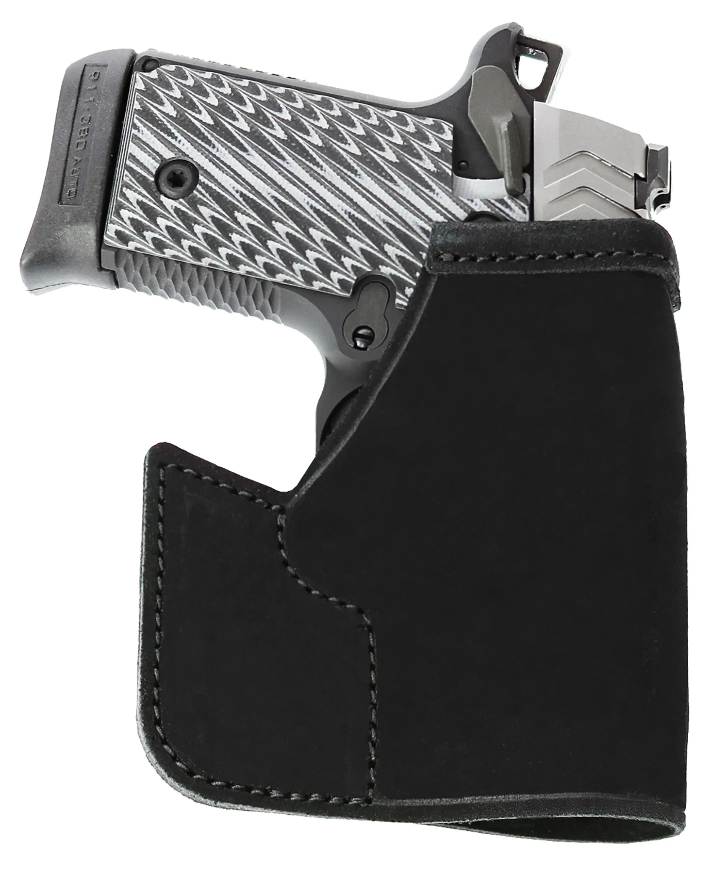 Galco PRO664B Pocket Protector Black Leather Fits Sig P938/Kimber Micro 9 Ambidextrous