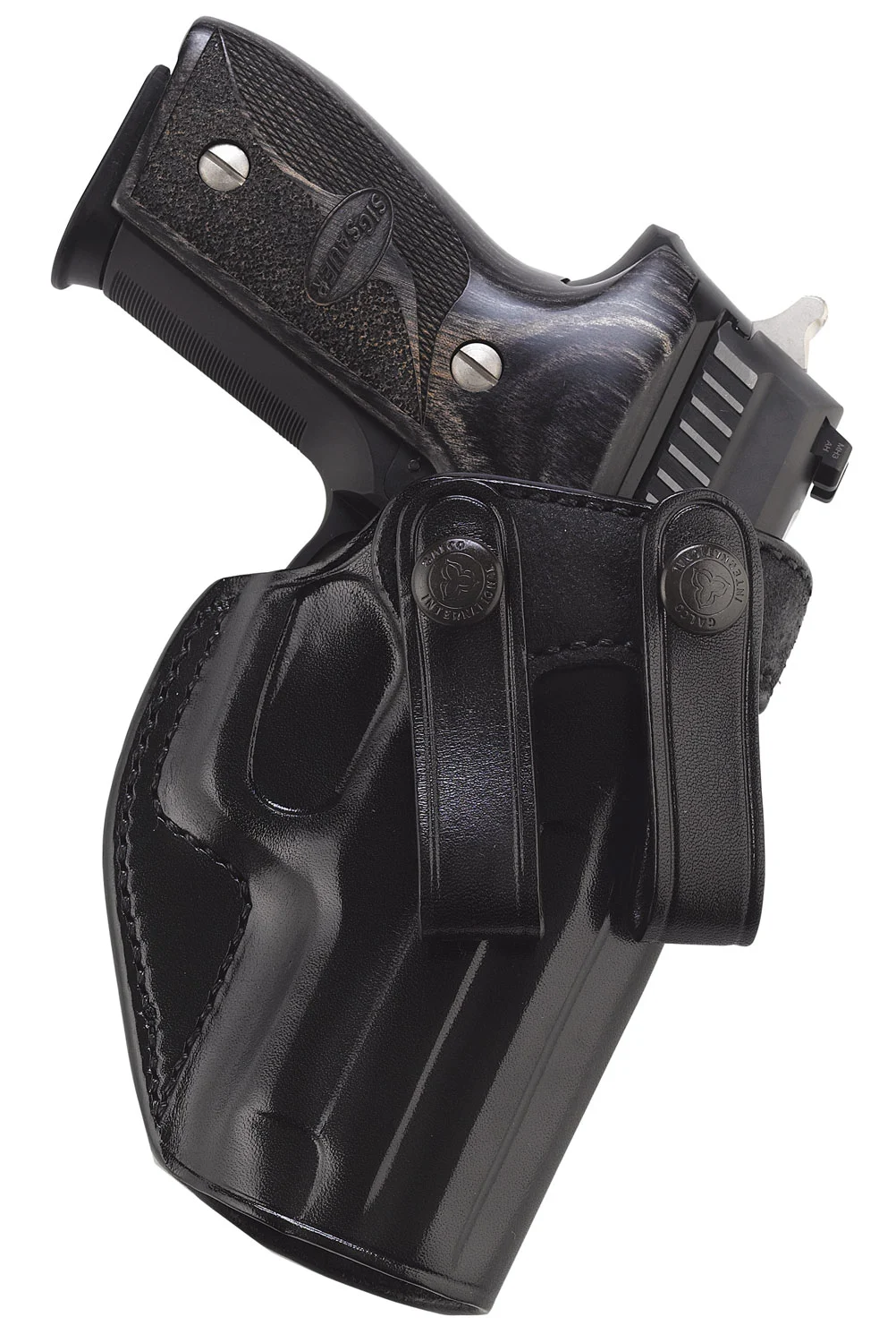 Galco SUM822B Summer Comfort IWB Black Leather Belt Loop Fits Sig P320 Compact Fits Beretta APX Fits Sig M18 Right Hand