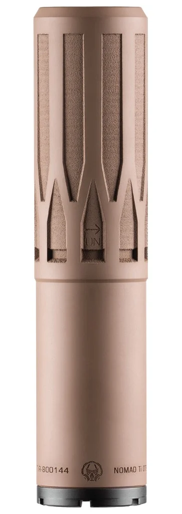 Dead Air NOMADTIOTFDE Nomad Ti OTB 300 RUM/7mm BC 1.76" Flat Dark Earth Titanium