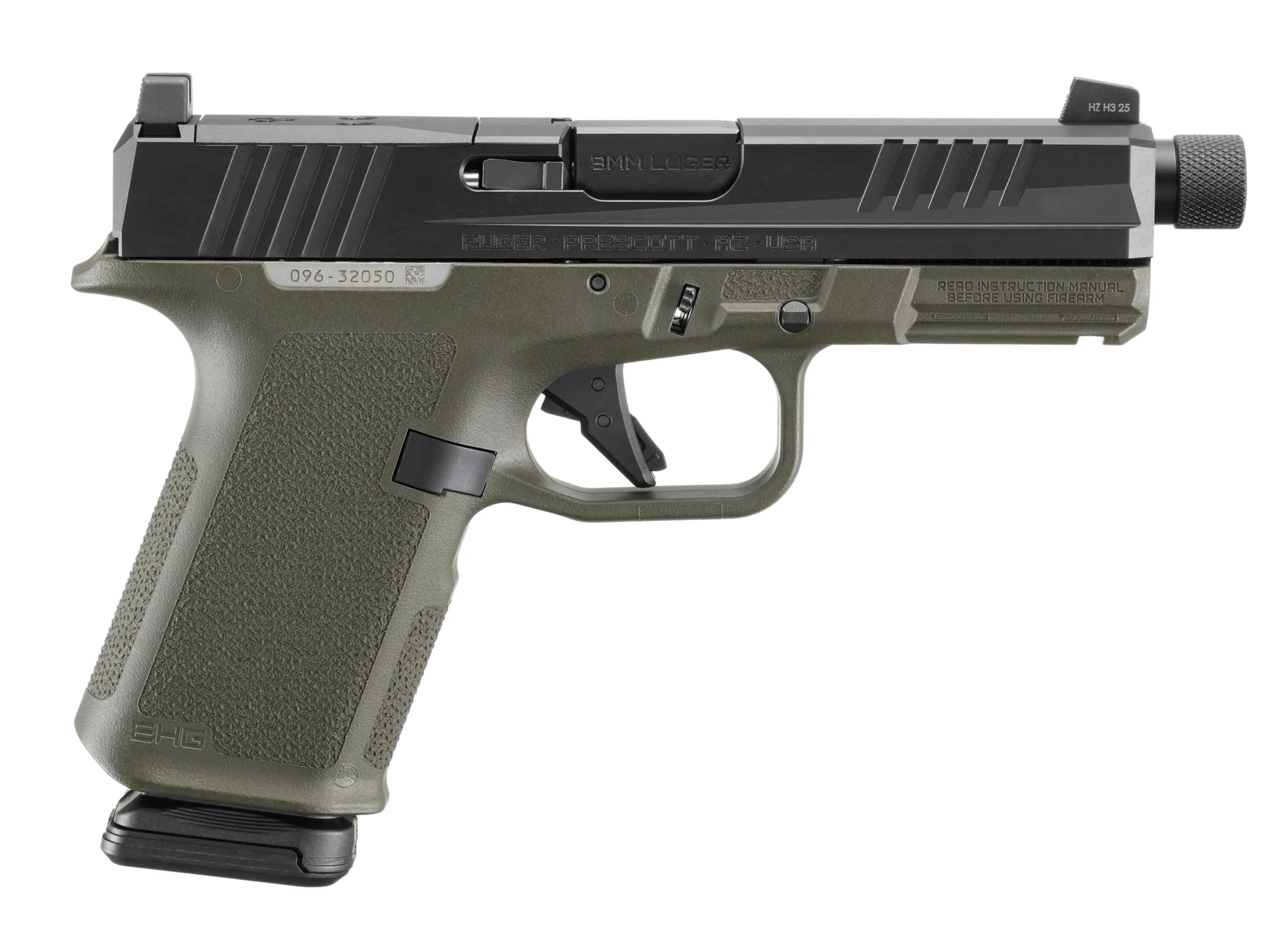 RUGER RXM 9MM BLK/ODG 15+1 4.5" TB