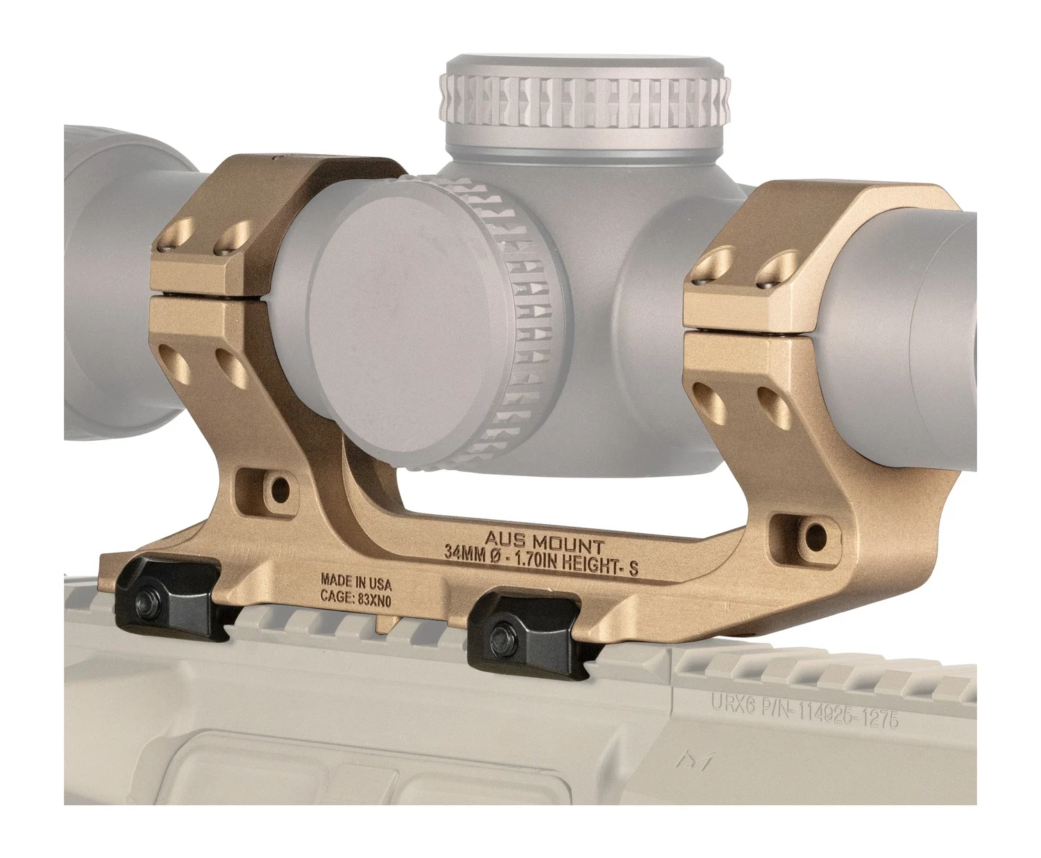 REPTILIA 100241 AUS 34MM OPTIC MOUNT 1.70" FDE