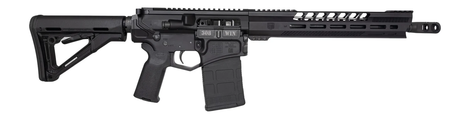 Diamondback DB2430C001 DB10 SBR 308 Win 20+1 13.50" Black Nitride Threaded Barrel, Black Anodized Aluminum Receiver w/Picatinny Rail, M-LOK Handguard, Magpul Black Polymer Furniture