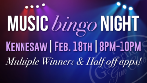 Music Bingo Night - Kennesaw @ Governors Kennesaw
