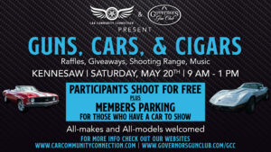 Guns, Cars, & Cigars @ Governors Gun Club Kennesaw