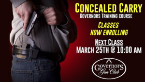 Concealed Carry @ Governors Gun club Kennesaw
