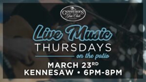 Live Music Thursdays on the Patio @ Governors Gun Club Kennesaw