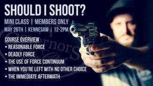 MINI CLASS-SHOULD I SHOOT? @ Governors Gun club Kennesaw