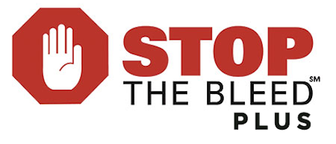 Stop the bleed plus logo for class