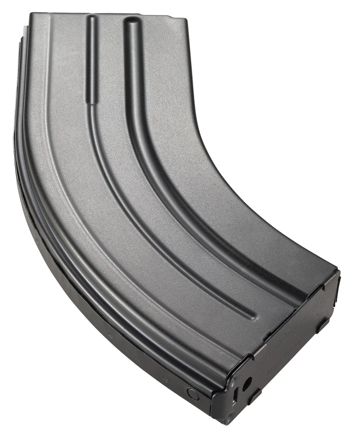 DuraMag 2862041205CPD SS 28rd 7.62x39mm for AR-15 Black w/ Black Follower Detachable