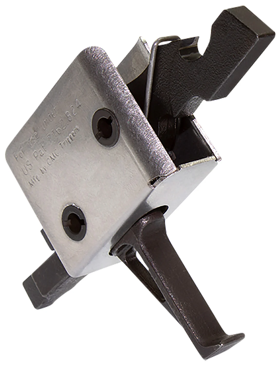 CMC Triggers 91507 Drop-In Single-Stage Flat Trigger w/ 3.50 lbs Draw Weight & Black/Silver Finish
