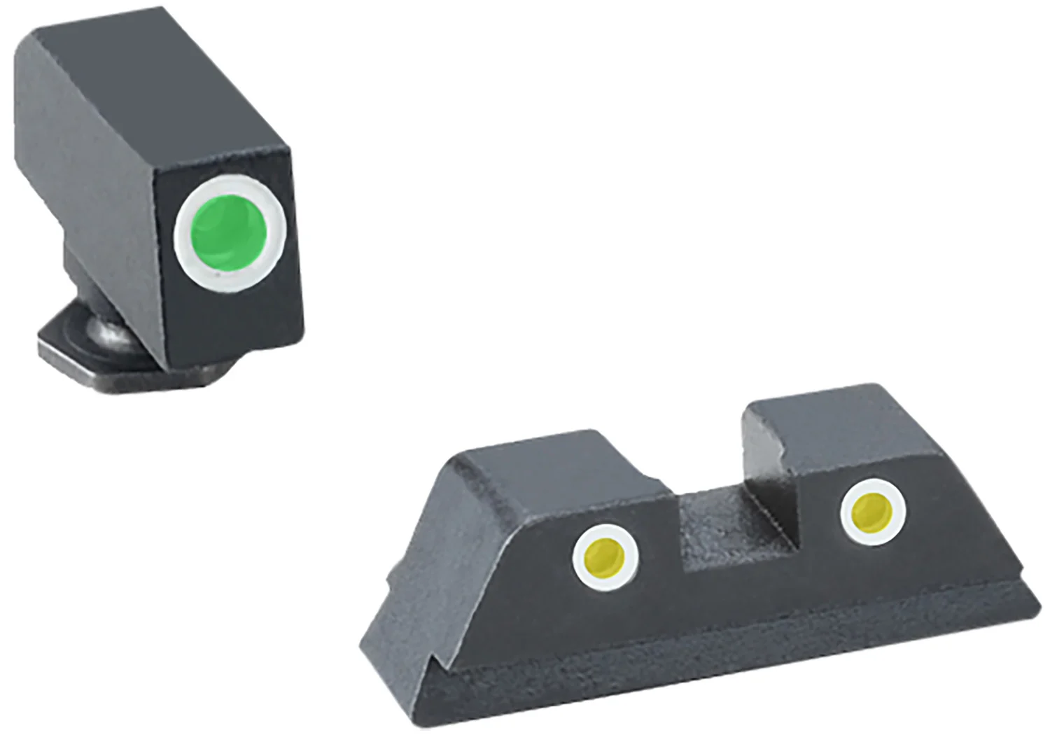 TruGlo TG231G1AW Tritium Pro White Outline Tritium Front/Green