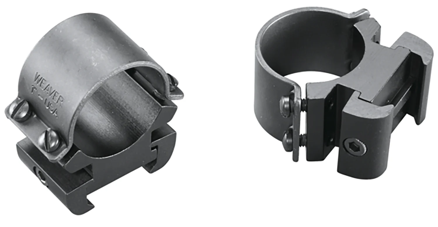 Weaver Mounts 49144 Sure Grip Windage Adjustable Rings Matte Black 1" High