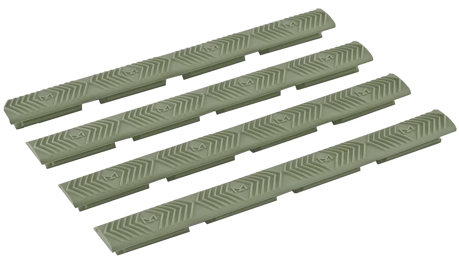 Ergo 4332OD WedgeLok Slot Cover OD Green Rubber, 7 Slot Low Profile w/Aggressive Texture 4 Per Pack