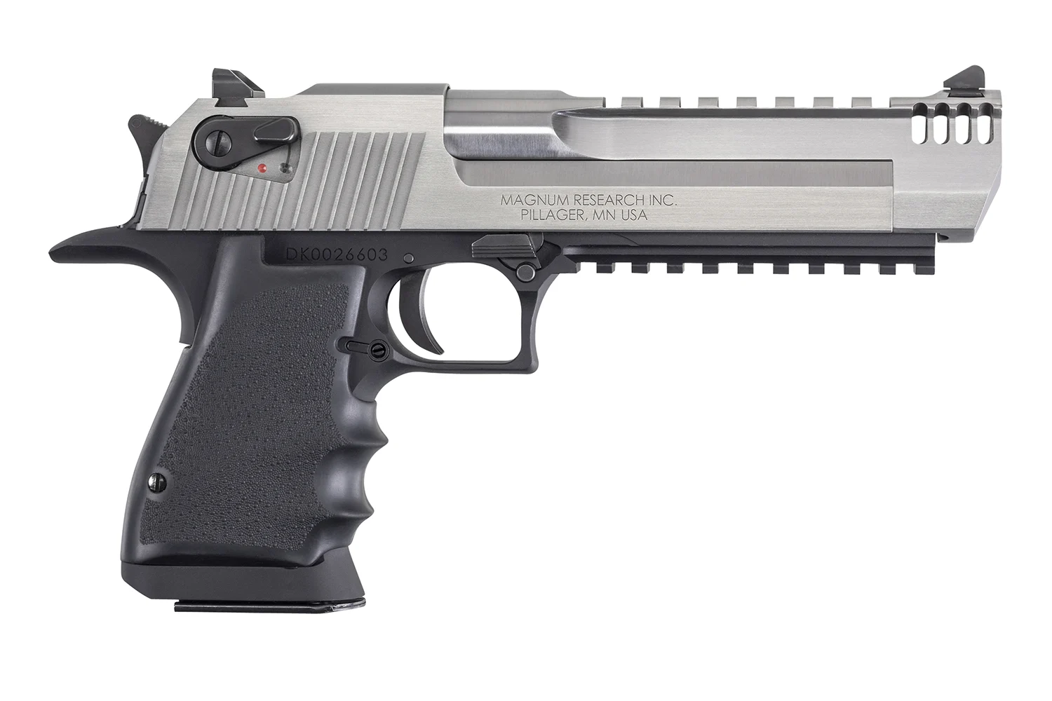 Magnum Research DE44ASIMB Desert Eagle Mark XIX L6 44 Rem Mag 6" 8+1 Black Hardcoat Anodized Aluminum Frame Stainless Steel Slide Black Polymer Grip