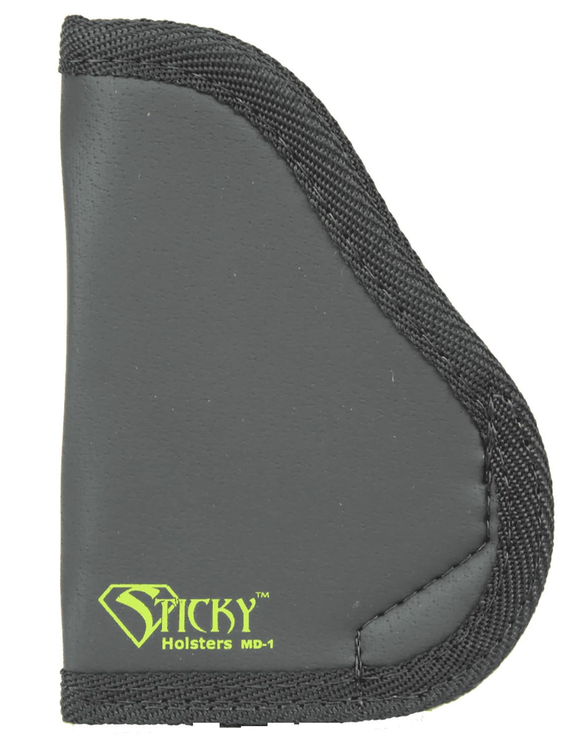 Sticky Holsters MD1 MD-1 Black/Green Latex Free Rubber Fits Small 9mm Ambidextrous