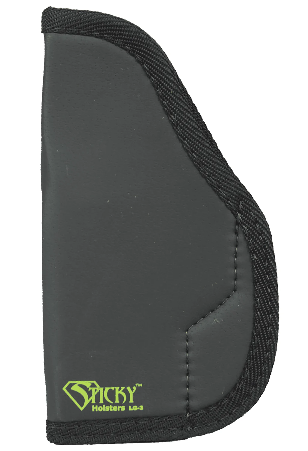 Sticky Holsters LG3 LG-3 Black/Green Latex Free Rubber Fits Glocks up to 4.75" Ambidextrous