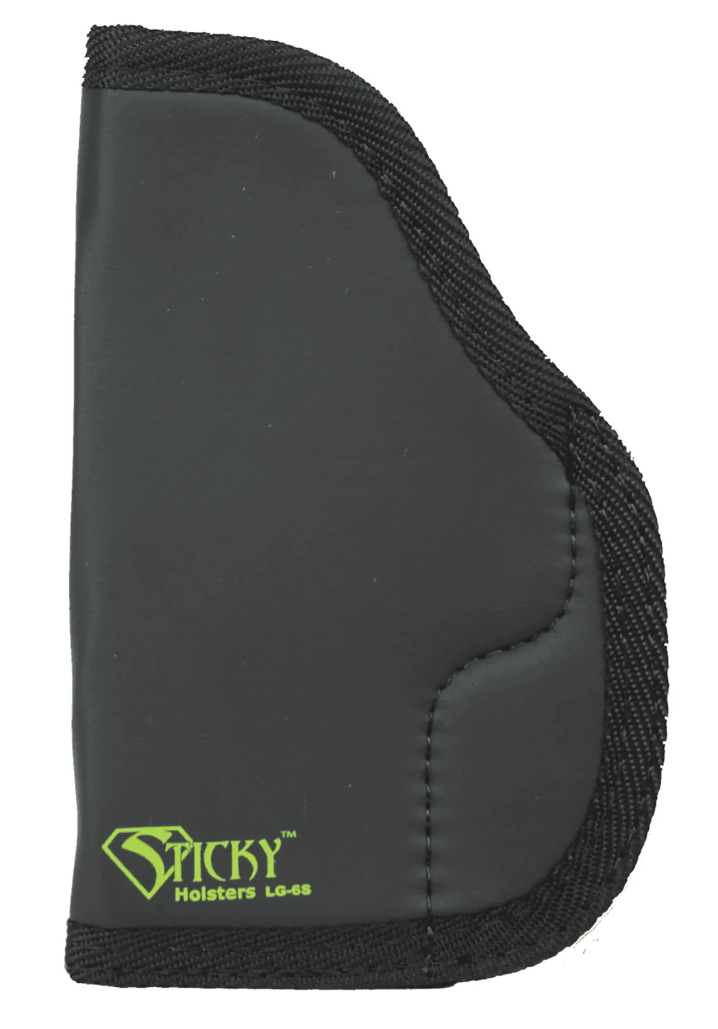 Sticky Holsters LG6S LG-6S Black/Green Latex Free Rubber Fits Compact/Med Auto Ambidextrous