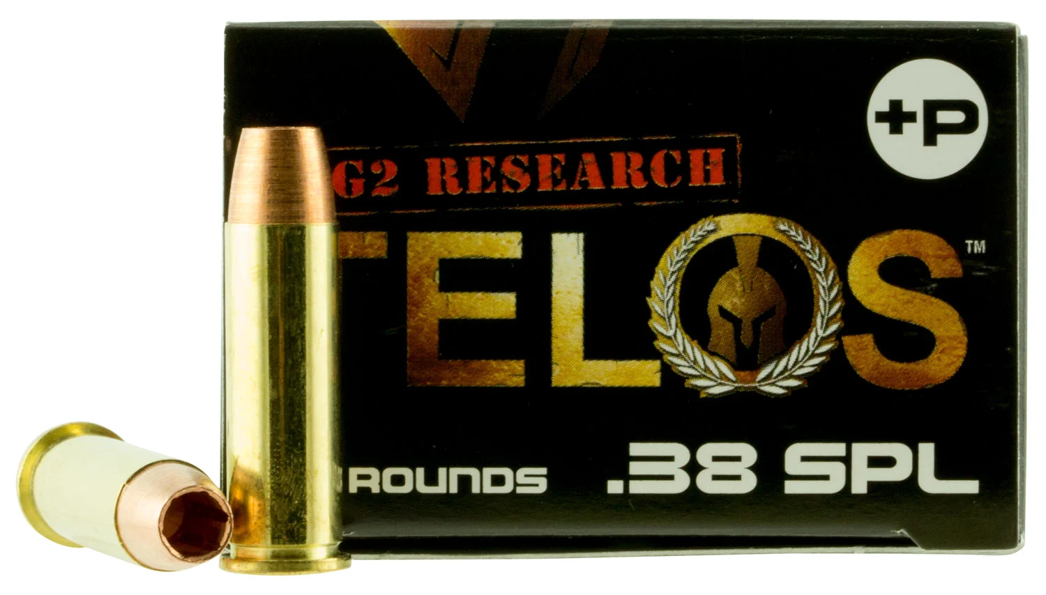 G2 Research G00618 Telos 38Special+P 105gr Fracturing Copper Hollow Point 20 Per Box/25 Case