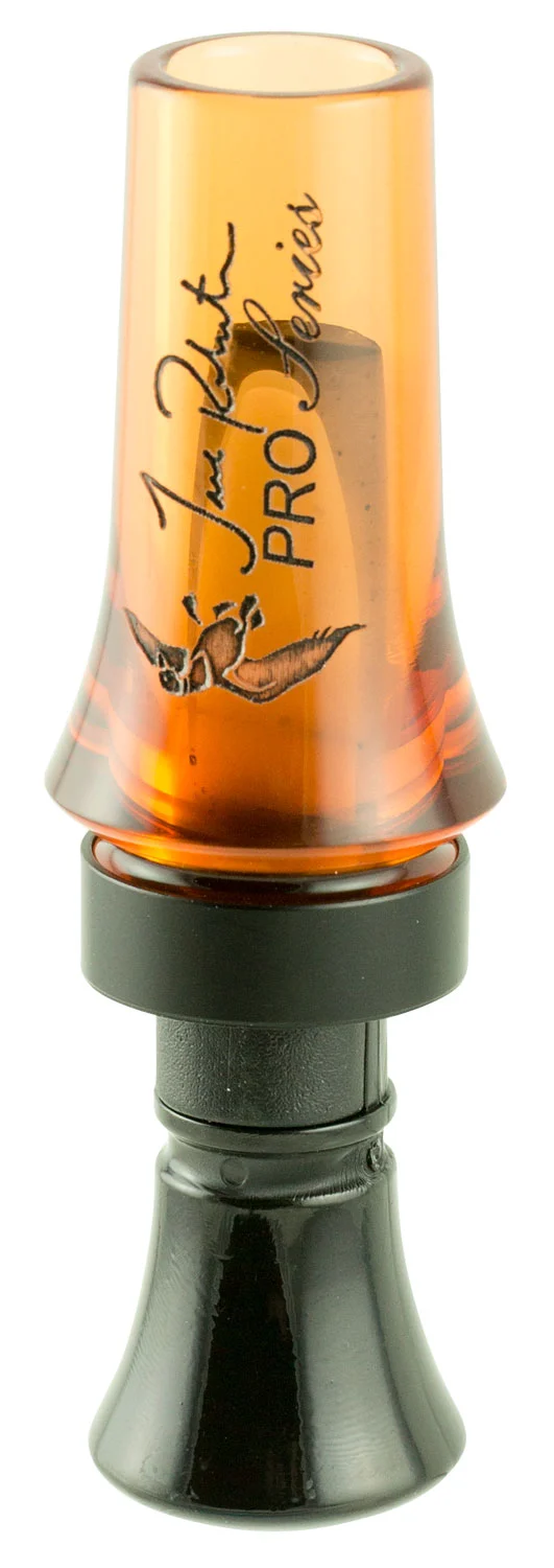 Duck Commander DCPROAO Jase Pro Series Open Call Double Reed Mallard Hen Sounds Attracts Ducks Orange Acrylic