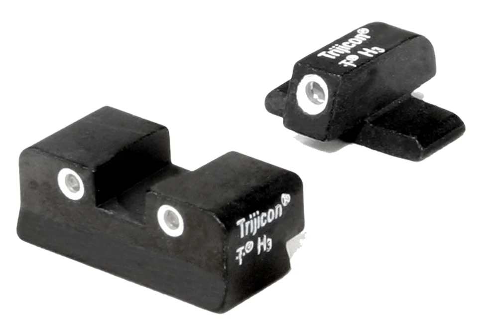 Trijicon 600448 Bright & Tough Night Sights Green/Tritium White Outline Front Sight-Green/Tritium White Outline Rear Sight Sig Sauer P225/P226/P228 #8 Front/#8 Rear