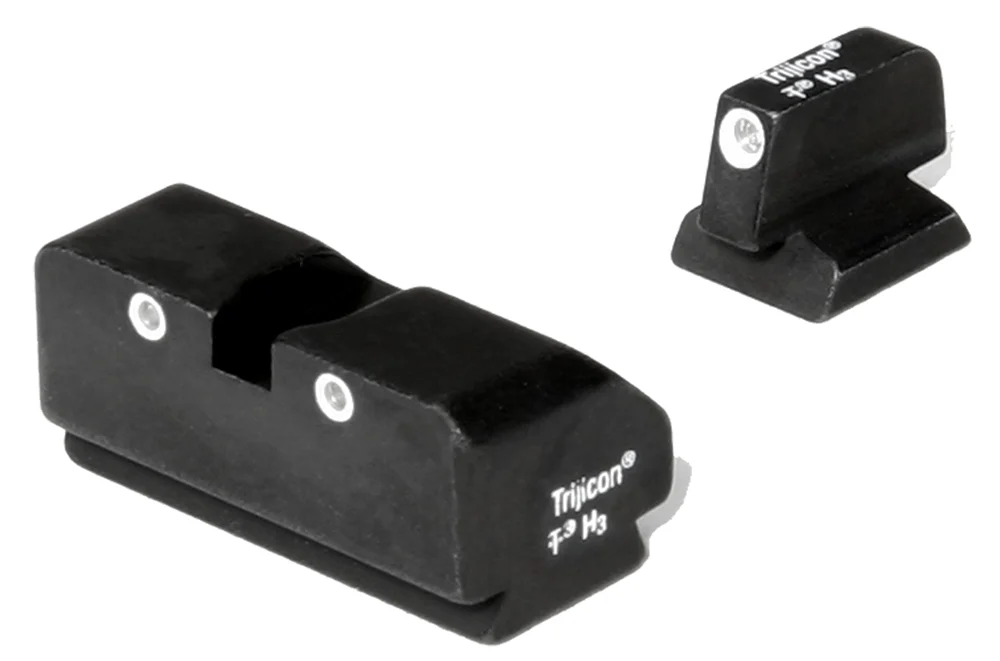 Trijicon 600188 Bright & Tough Night Sights Green/Tritium White Outline Front Sight-Green/Tritium White Outline Rear Sight Desert Eagle